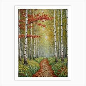 Autumn Forest Path Art Print