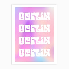 Berlin Poster Pastel Art Print