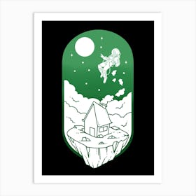 Live In Space Art Print