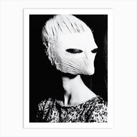 Mask Carnival Noir Art Print