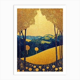 'Golden Valley' Art Print