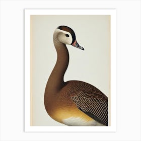 Goose James Audubon Vintage Style Bird Art Print