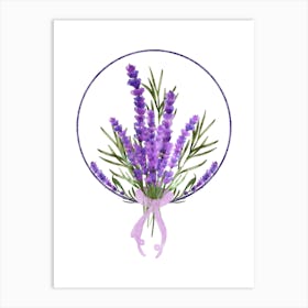 Lavender Bouquet.uk Art Print