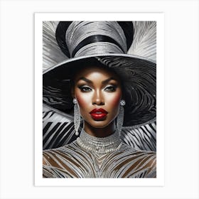 Afro-American Beauty Rich Slay 1 Art Print