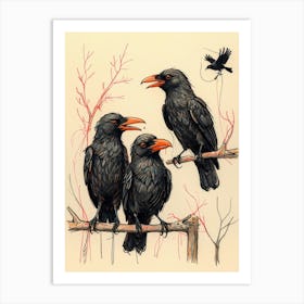 Crows 8 Art Print