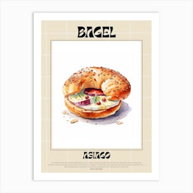 Asiago Bagel 3 Art Print