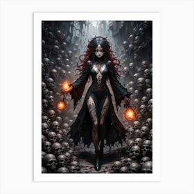 Scary Witch Anime Poster #6 Art Print