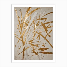 Gold Splatter no1 Art Print