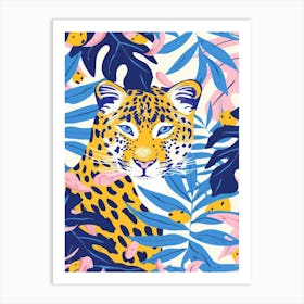 Leopard In Jungle 1 Art Print