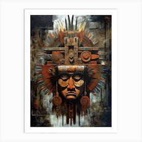 Mystic Canvases: Capturing Native American Narratives Art Print