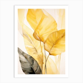 Yellow Leaves Art Print