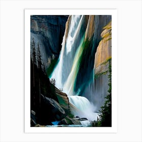 Takakkaw Falls, Canada Nat Viga Style (1) Art Print