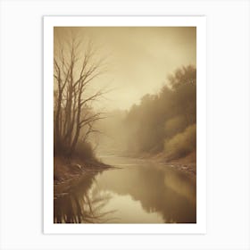 River In The Fog Art Print