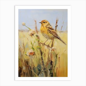 Bird Painting Yellowhammer 2 Art Print