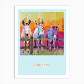 Donkeys Collage Poster 1 Art Print