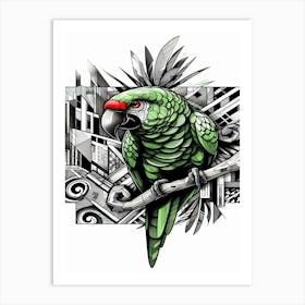 Cosmo Parrot Art Print