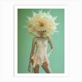 "Soft Light: Young Woman in Futuristic Headdress" Art Print