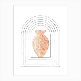 Vase in the arch Art Print