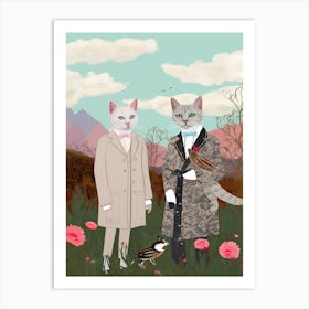 Gucci Fashionista Cats 9 Art Print