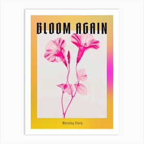 Hot Pink Morning Glory 1 Poster Art Print