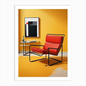 Wassily Chair Marcel Breuer Living Room Art Print (2) Art Print