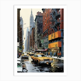 New York City Taxis Art Print