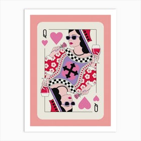 Queen Of Hearts 2 Art Print