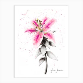 Lively Lily Art Print