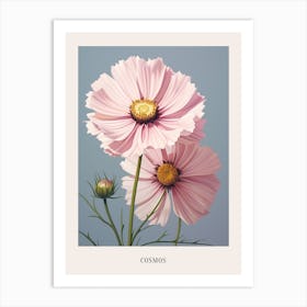 Floral Illustration Cosmos 3 Poster Art Print