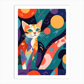 Cat In Space Art Print