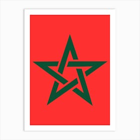 Morocco Flag Art Print