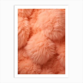 Peach Fuzz Texture 4 Art Print