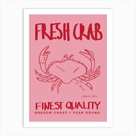 Fresh Crab Art Print