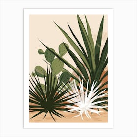 Cactus Plants 2 Art Print