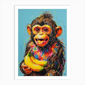 Chimpanzee 1 Art Print
