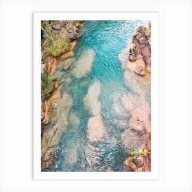 Turquoise River Art Print