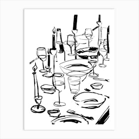 Table still life no 3 Art Print