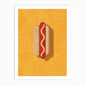 Fast Food Hot Dog Art Print