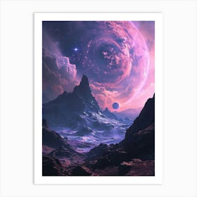 Space Landscape 3 Art Print