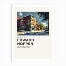 Museum Poster Inspired By Edward Hopper 8 Art Print