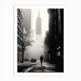 New York City, Black And White Analogue Photograph 4 Art Print