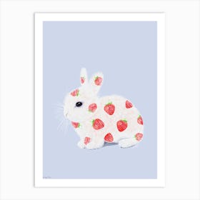 Strawberry Bunny 1 Art Print