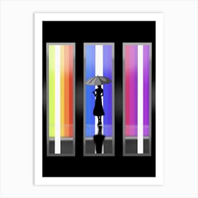 Woman With Umbrella Art Print