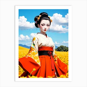 Japan Geisha Visual 33 Art Print