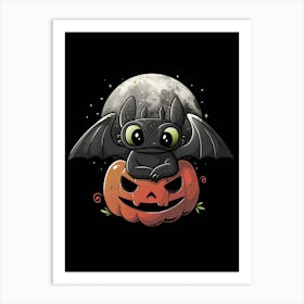 Spooky Dragon Art Print