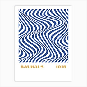 Bauhaus Blue Exhibition 34 Art Print