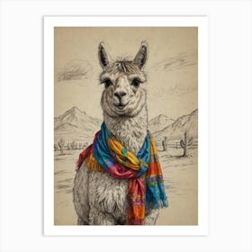 Llama 21 Art Print