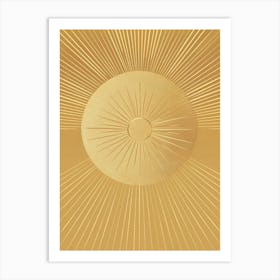 Golden Sunburst 1 Art Print