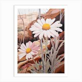 Oxeye Daisy 2 Flower Painting Art Print