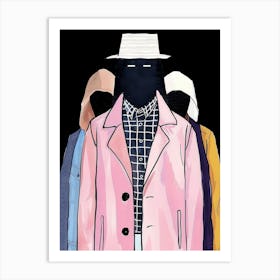 Hats And Coats Art Print